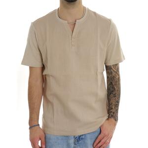 T-SHIRTI GARZATA BEIGE